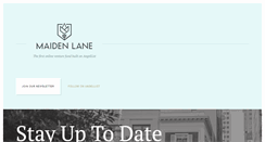 Desktop Screenshot of maidenlane.com