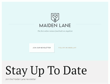 Tablet Screenshot of maidenlane.com